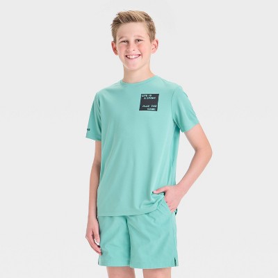 Boys' Short Sleeve 'Life is a Sport' Graphic T-Shirt - All In Motion™ Green
