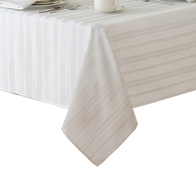 Elrene Denley Stripe Jacquard Stain Resistant Tablecloth ~ Elrene Home Fashions