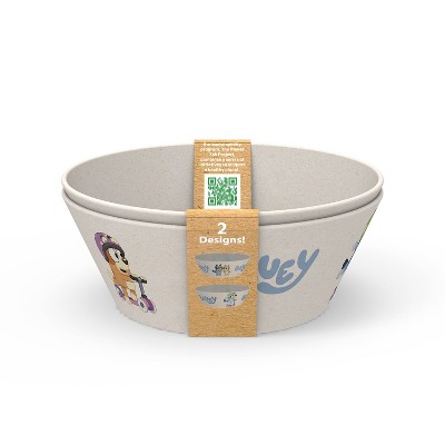 Zak Designs 22oz 2pk Melamine and Bamboo Bowl Set
