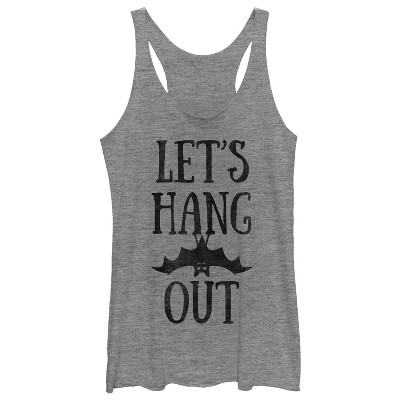 Women's CHIN UP Halloween Hang Out Bat Racerback Tank Top