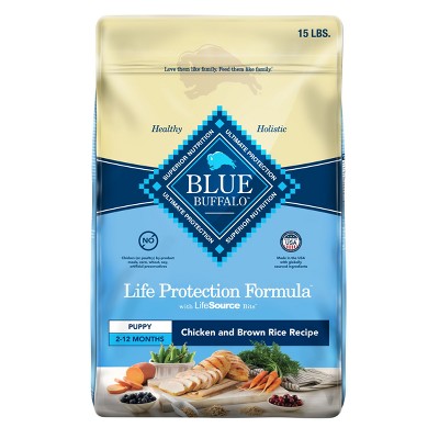 Blue Buffalo Life Protection Formula Natural Puppy Dry Dog Food with Chicken and Brown Rice