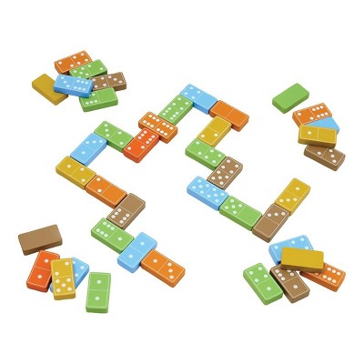 Kaplan Early Learning Wooden Dominoes - 168 Pieces