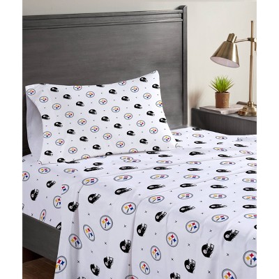 NFL Pittsburgh Steelers Small X Twin Sheet Set - 3pc
