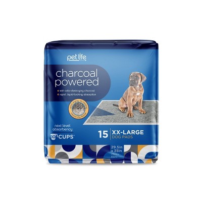 Pet Life Unlimited Odor Controlling Training Pads with Charcoal for Dogs - XXL - 15ct