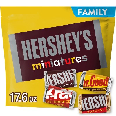 Hershey's Miniatures Assorted Milk and Dark Chocolate Candy Bars - 17.6oz