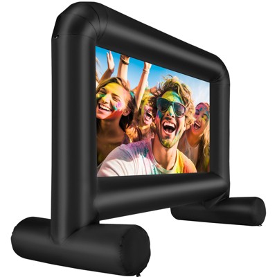 VEVOR Inflatable Movie Screen, 14 FT Inflatable Projector Screen for Outside with Blower and Carrying Bag, Oxford Fabric Blow Up Screen