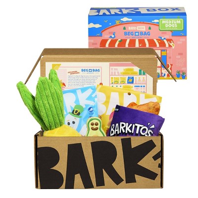 BARK Beg-n-Bag Medium Box Dog Plush Toy Set - 5pc