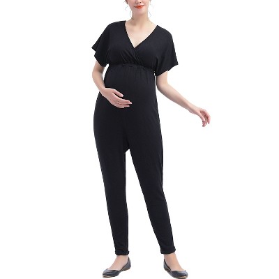 Pokkori Maternity V-Neck Nursing Jumpsuit