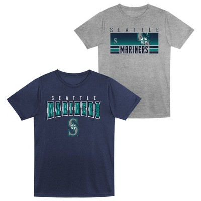 MLB Seattle Mariners Toddler Boys' 2pk Gray T-Shirt