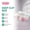 Sterilite 64 Quart Large Latching Stackable Clear Plastic Storage Tote Box, 12 Pack & Deep Clip Container Bins for Organization and Storage, 4 Pack - 4 of 4