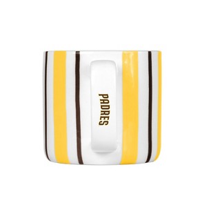 MLB San Diego Padres Striped Coffee Mug - 16oz: Ceramic, Stemless Drinkware - 1 of 1