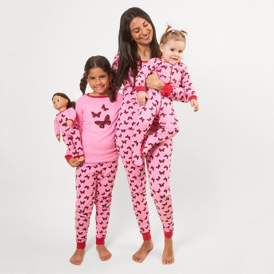 Leveret Matching Family Pajamas Butterfly Print