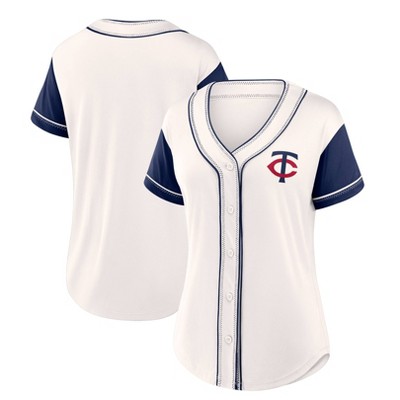 MLB Minnesota Twins Women's Short Sleeve White Fashion Jersey