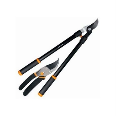 Friskars 2-Piece Lopper and Pruner Set – 15” Bypass Lopper & 8” Bypass Pruner with Softgrip Handles