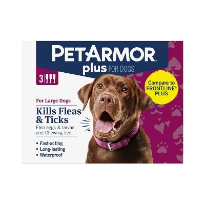 PetArmor Plus Flea and Tick Topical Treatment for Dogs - 3 Month Supply